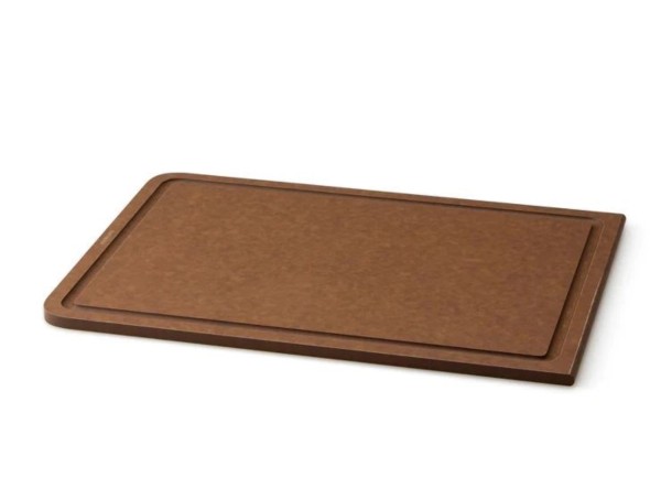 Duracore Tranchierbrett m.Saftrille, braun 38.5x27x0.9cm
