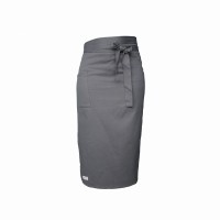Schürze 100x38cm dark grey Biobaumwolle