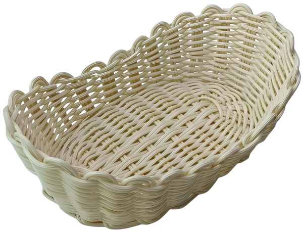 Brotkorb oval 28x17x10cm beige