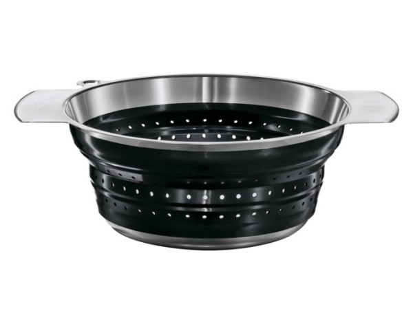 Salatsieb faltbar schwarzø24cm