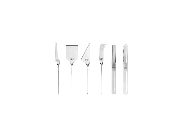 6tlg. Käse- und Buttermesserset stahl