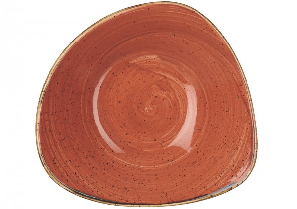 Stonecast Spiced Orange Triangel Teller tief 23.5cm