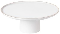 Resonance Platte mit Fuss Goldrand D27.2 H10.4cm weissgold
