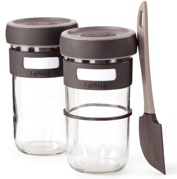 Sauerteig Starterset D9.3cm H17cm 700ml braun