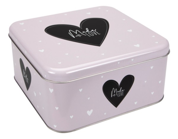 Gebäckdose Made Love 16.5x16.5