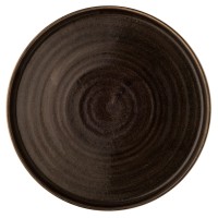 Stonecast Patina Iron Black Walled Teller 26cm, H2cm