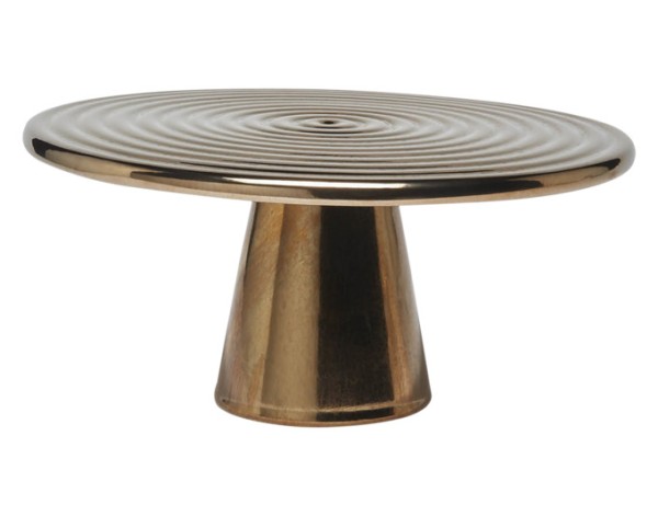 Teller a.Fuss platin ø25cm