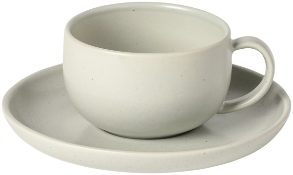 Pacifica Teetasse mit Untert. 215ml D16cm H6.2cm oyster grey