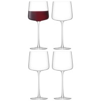 4er Set Metropolitan Wein Glas 400ml klar