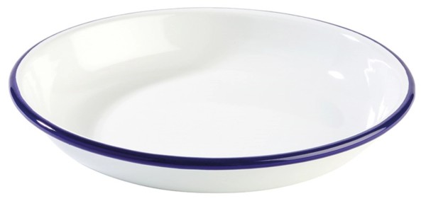 Teller tief 22cm ENAMELWARE, weiss