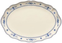 Vila Teller oval 40.5x28.3cm H3.7cm beige blau