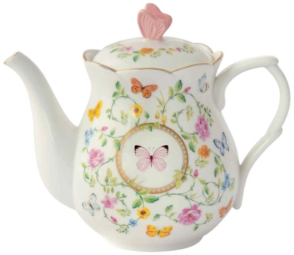 Dancing Butterflies Teekanne 900ml Porzellan