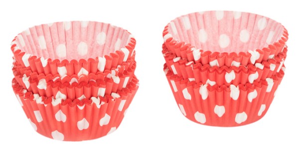 Mini Papierf. rot weiss ø3 cm