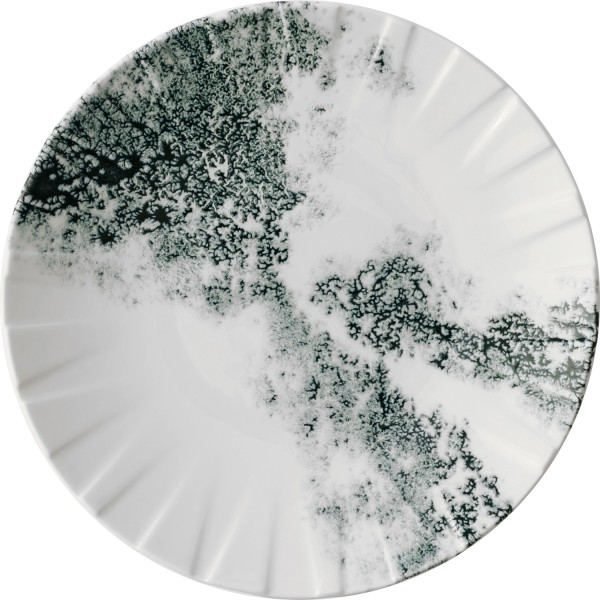 Alchemy Abstract Smoke Black Coupe Teller flach 23.5cm