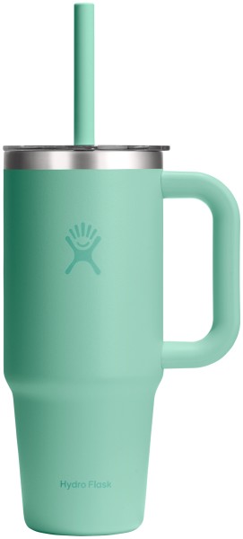 Reisebecher mit Trinkhalm 710ml mermaid green