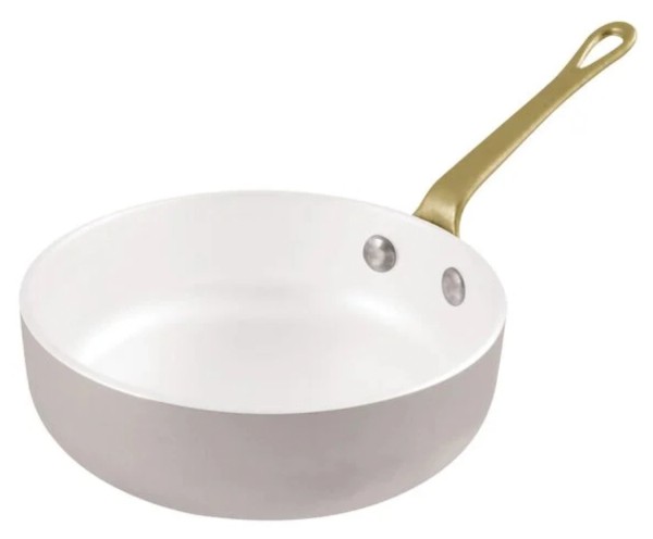 Bratpfanne beschichtet D12cm H4cm 0.4l Alu weiss