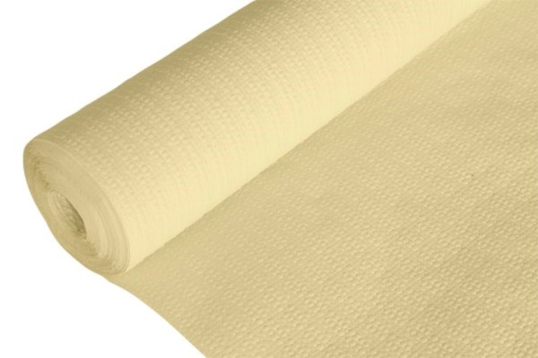 Papier-Tischdecke creme, gewaffelt, 1.18x20 m