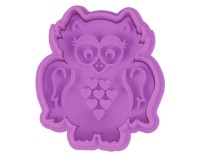 Ausstecher Eule 5.5 cm lila