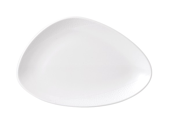 Isla White Triangel Teller flach 30.4x20.5cm