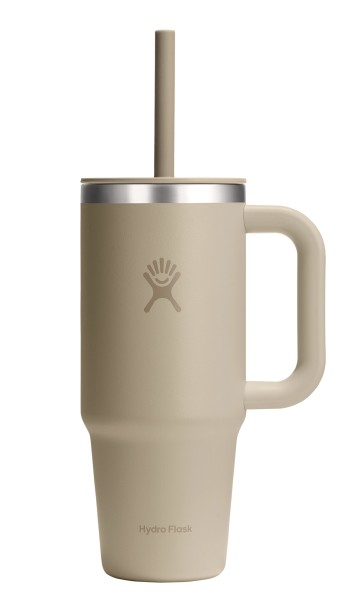 Reisebecher mit Trinkhalm 710ml oat