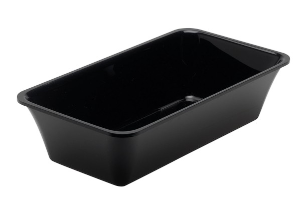 Rechteckige Schale GN1/3 32.5x17.6x8cm schwarz