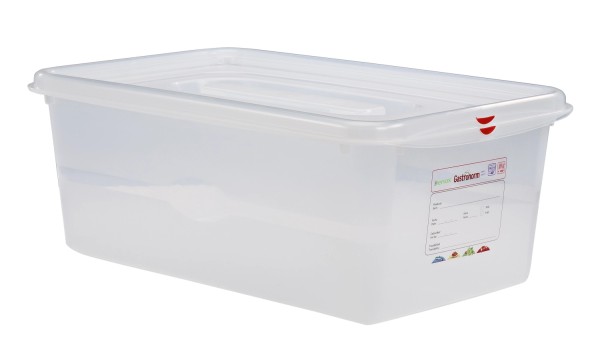 Frischhaltebox GN1/1 20cm 28lt mit Deckel und Clips