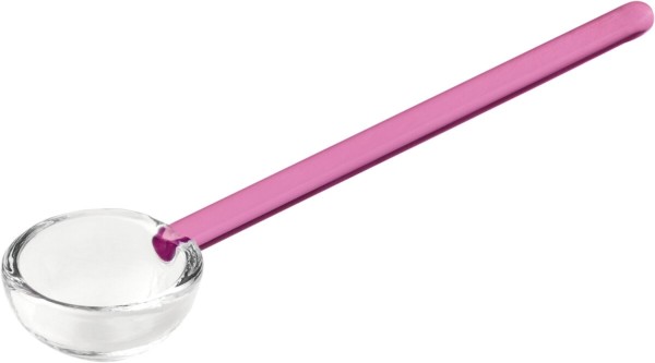 Playground Spoons Glaslöffel 14cm klar Griff rosé