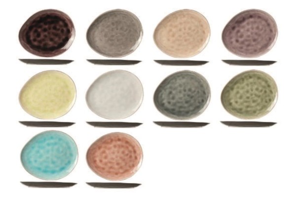 10er Set Streetfood Festival Teller oval, assort. 19.5x16cm