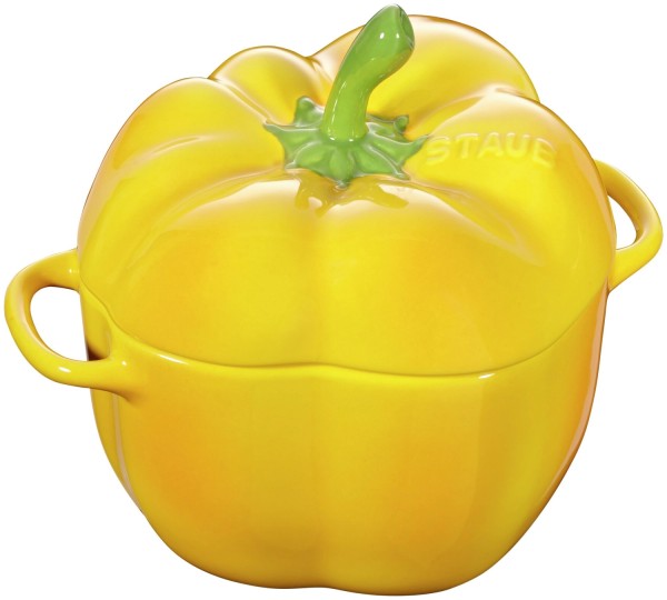 Cocotte 11cm, Peperoni gelb, Keramik