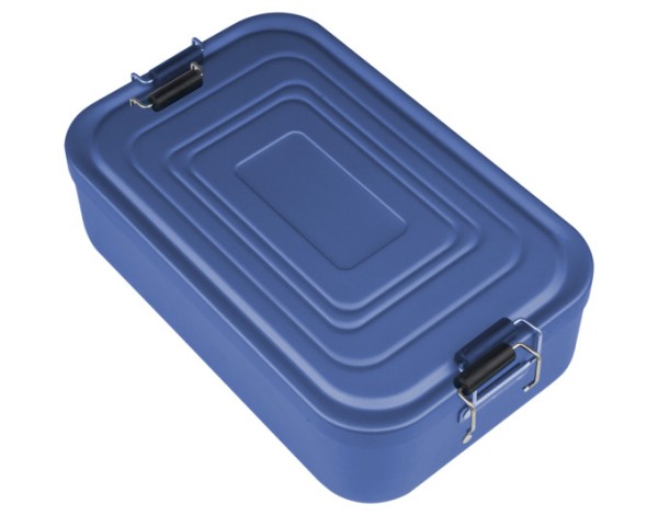 Lunchbox Alu L blau23x15x7cm