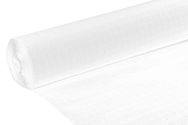 Papier-Tischdecke weiss, gewaffelt, 1.18x6 m