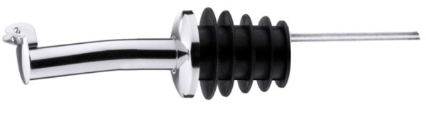 Flaschenausgiesser 12 cm Pfropfen mit Luftrohr und Kläppchen