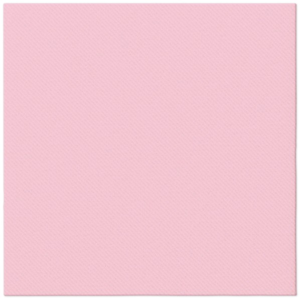 Servietten Dinner 12x Monocolor light rosa 40x40cm