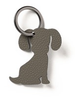 Schlüsselanhänger hund grau