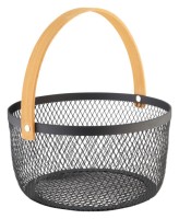 Drahtkorb rund schwarz ø21cm
