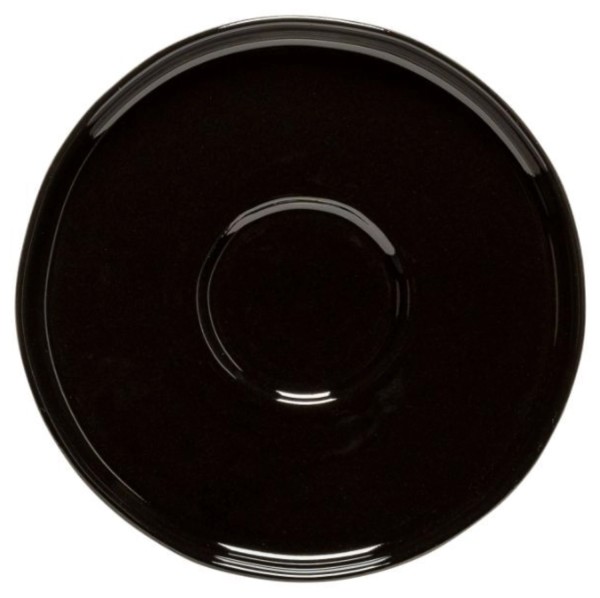 Lagoa Ecogres Kaffee Untertasse D12.5cm H1.5cm schwarz