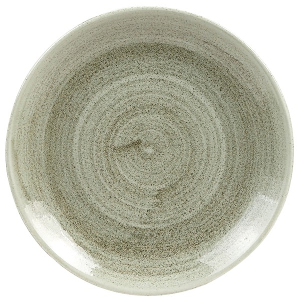 Stonecast Patina Burnished Green Coupe Teller flach 16.5cm