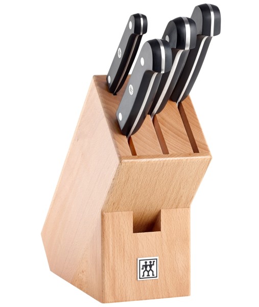 5tlg. Gourmet Messerblockset natur
