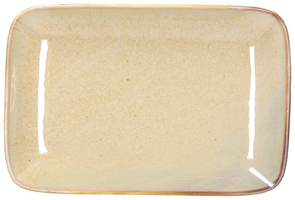 JAP Coupeteller tief rechteckig 27.5x18.5cm braun