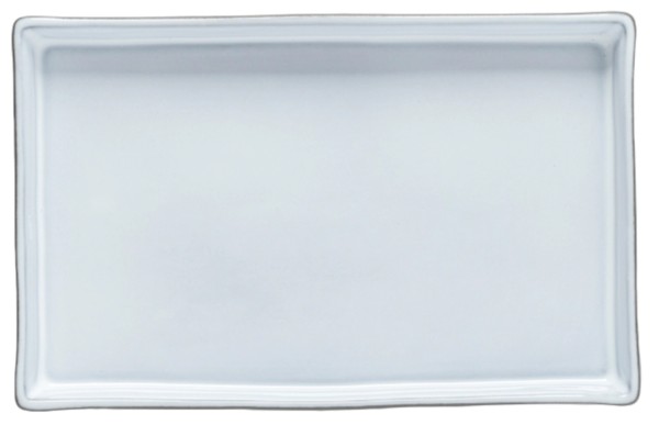 Lagoa Ecogres Platte rechteckig 18.5x11.7cm weiss