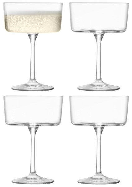 4er Set Gio Champagner/Cocktail Glas 230ml transparent