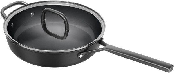 Milano Schmorpfanne mit Glasdeckel 28cm Schwarz