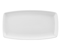 X Squared White Länglicher Teller 29.5cmx15cm