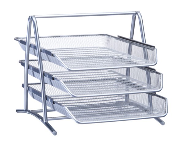 Dokumentenablage Mesh silber