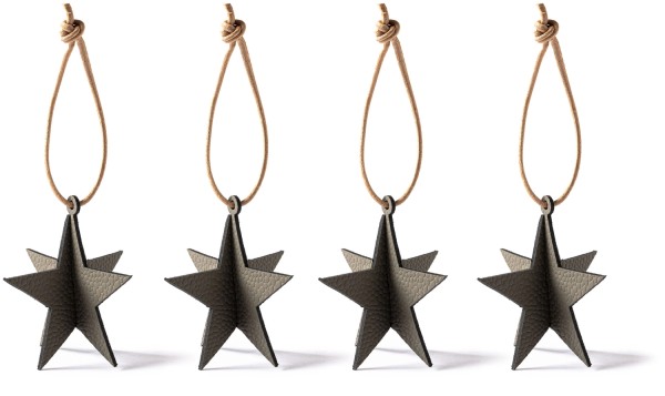 Weihnachtsbaum Schmuck stern grau