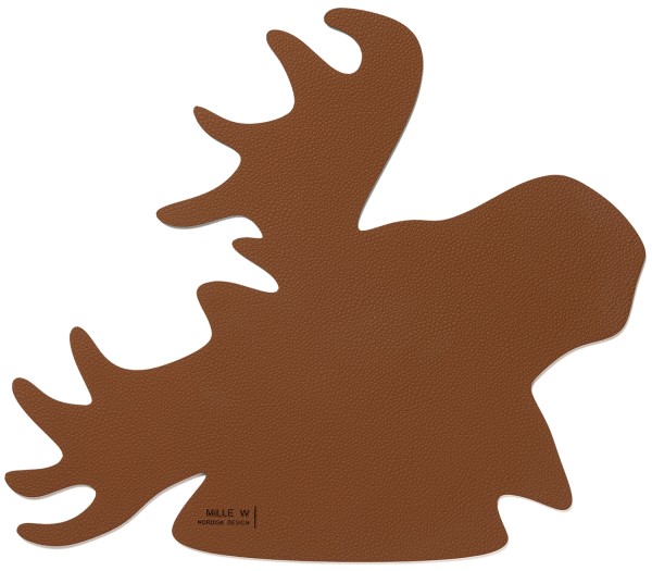 Topfuntersetzer hot mat Elch cognac