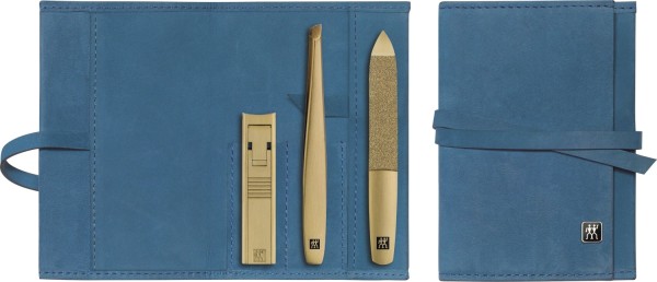 5tlg. Gold Edition Etui Rindleder