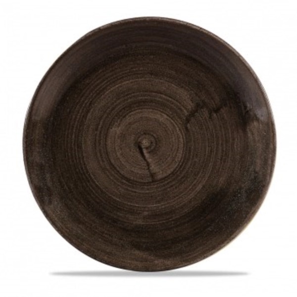 Stonecast Patina Iron Black Coupe Teller flach 28.8cm