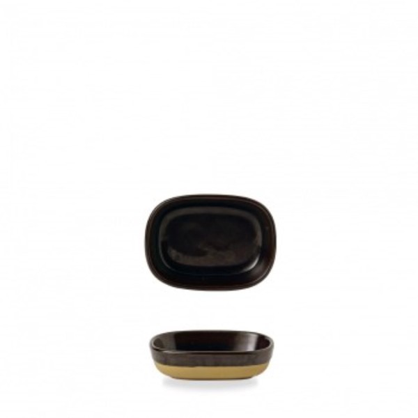 Emerge Cinnamon brown Platte rechteckig 12x9x3.3cm