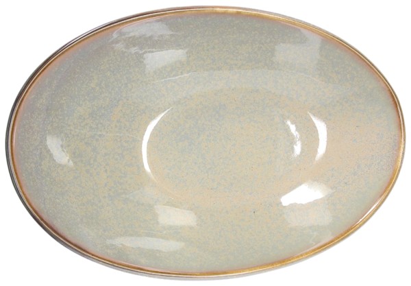 JAP Schüssel oval 26x18cm braun